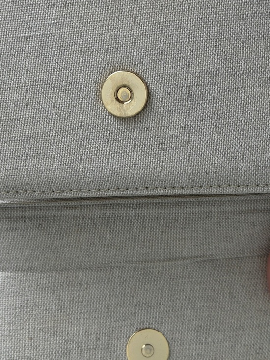 Jacquemus Mini Le Chiquito Top-Handle Bag in Beige Canvas with Gold Logo - Picture 5 of 6